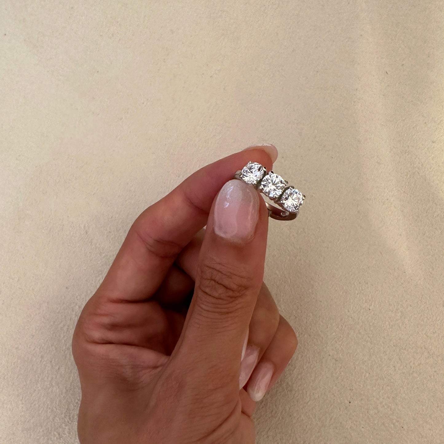 anello regolabile in argento 925 con swarovski 