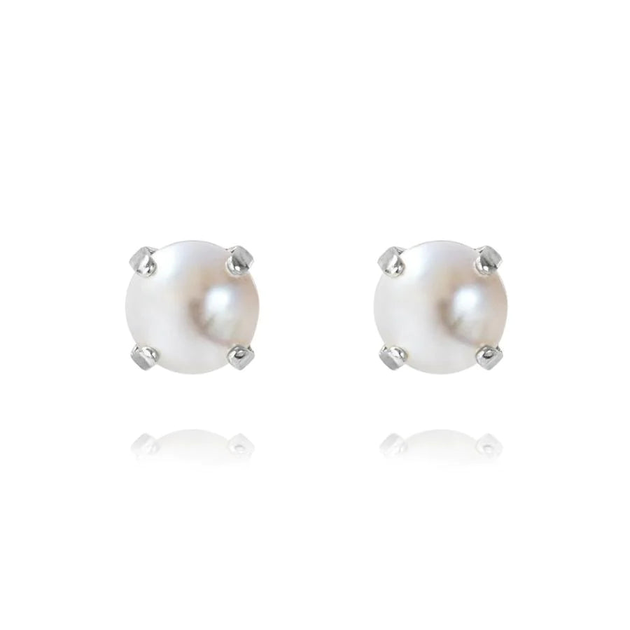 orecchini da sposa con perle swarovski 8mm montati su argento
