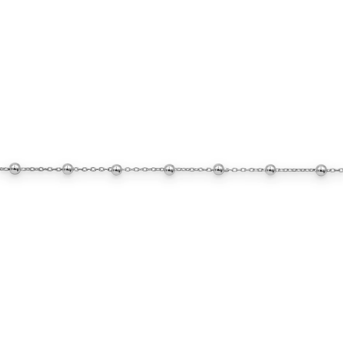 cavigliera rosario con palline in argento 925 personalizzabile 