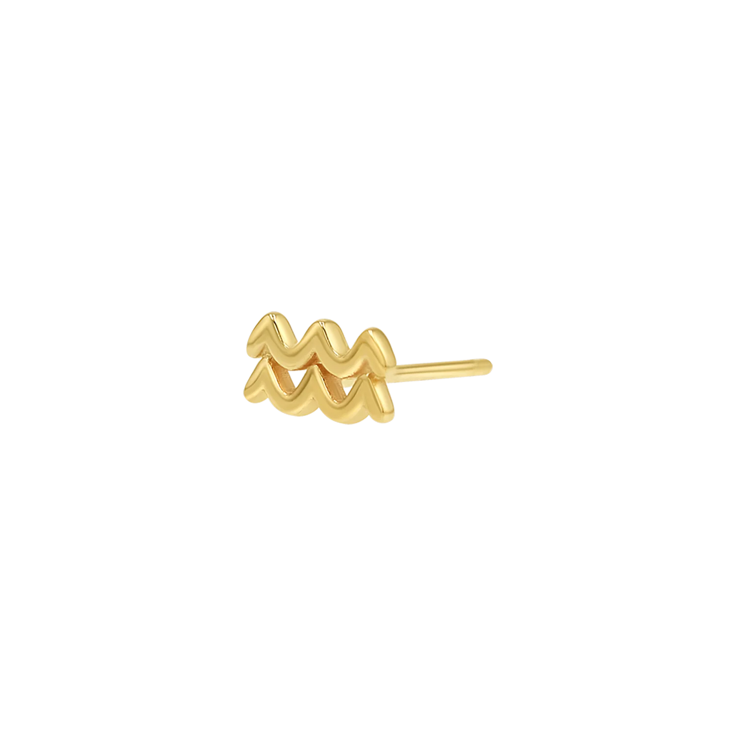 orecchini segno zodiacale acquario dorati in argento 925