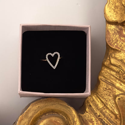 anello cuore vuoto