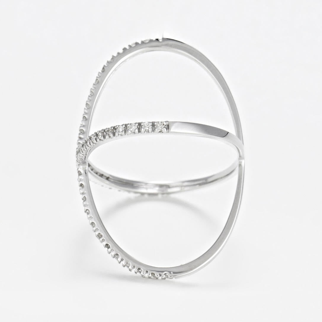 anello x cross argento 925