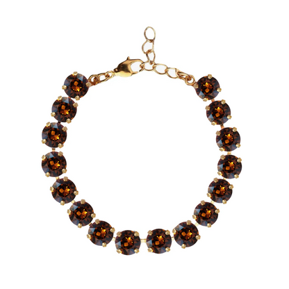 bracciale armocromia autunno deep con swarovski colore smoked amber