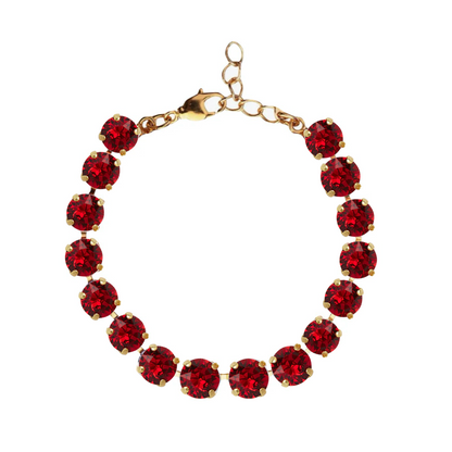 bracciale tennis armocromia autunno base dorata colore rosso scarlatto caldo