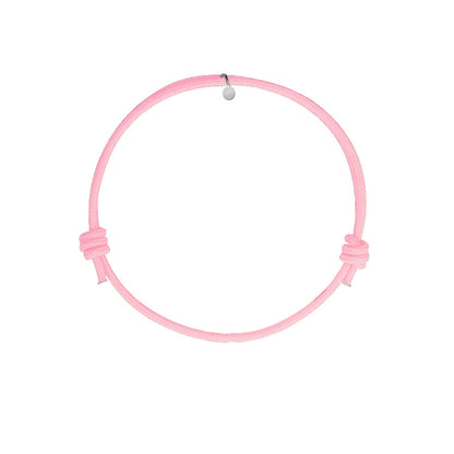 bracciale in cordino di cotone colore rosa