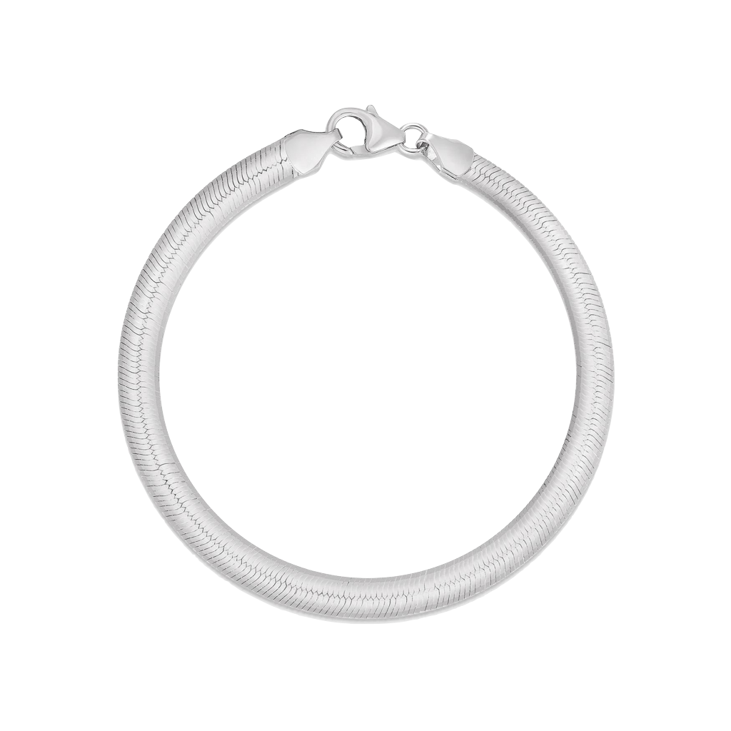 bracciale maglia piatta argento 925