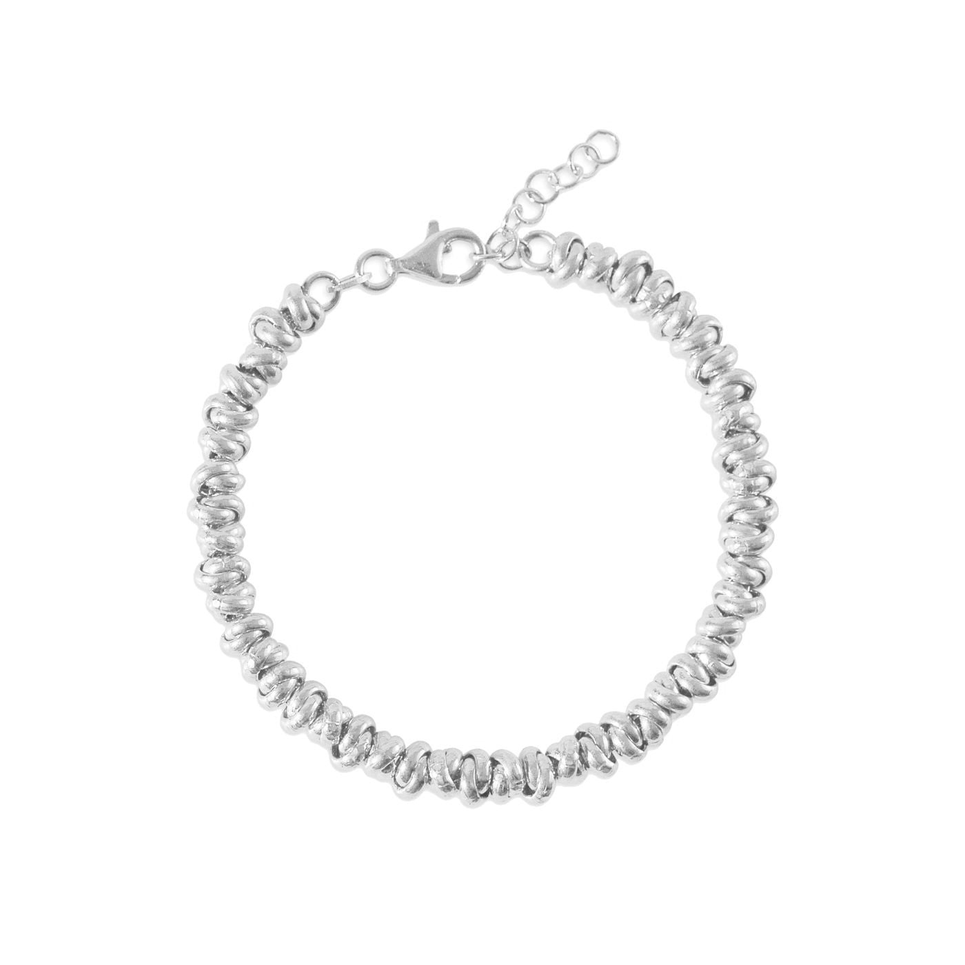 bracciale nodi in argento 925 personalizzabile con aggiunta charms