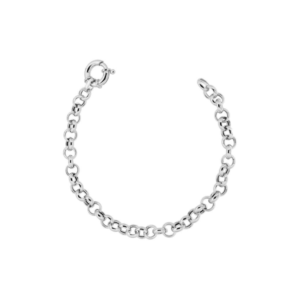 bracciale catena rolo in argento 925