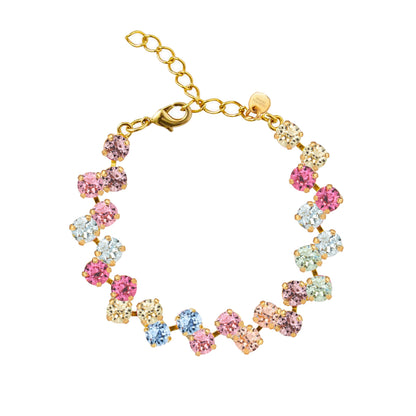 bracciale con swarovski colori pastello