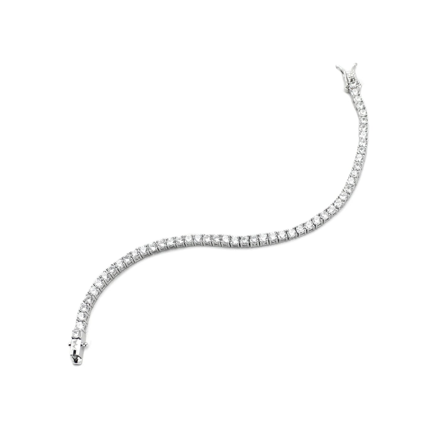 bracciale tennis in argento 925 e zirconi