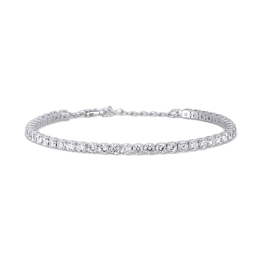 bracciale tennis regolabile in argento 925 e zirconi