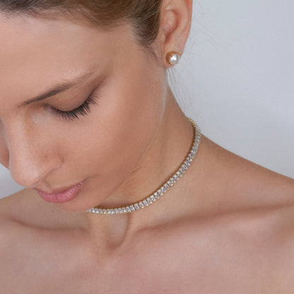 choker bagette swarovski da sposa