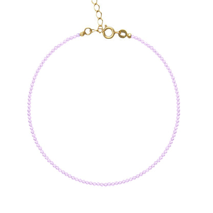 choker con cristalli swarovski violetto e chiusura in argento 925