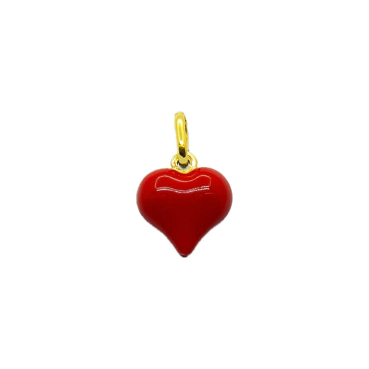 Small Domed Heart Pendant