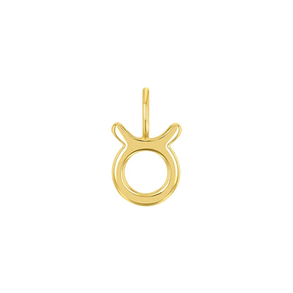 ciondolo oro segno zodiacale toro in argento 925