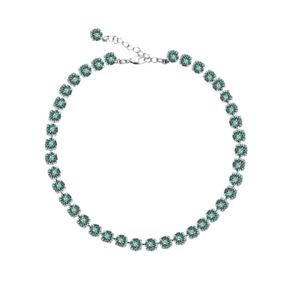 collana tennis swarovski verde 