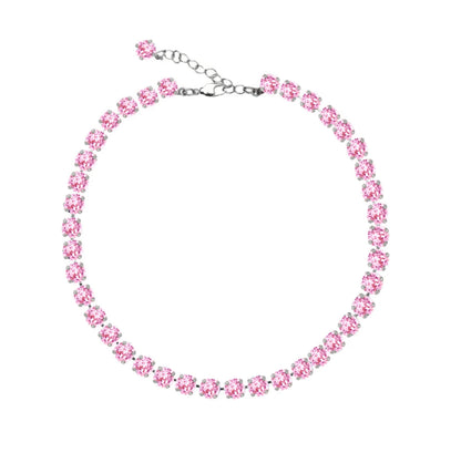 pink barbie tennis necklace 