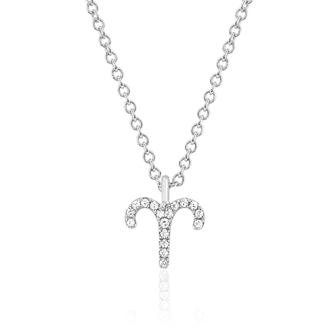 collana segno zodiacale ariete in argento 925 e zirconi