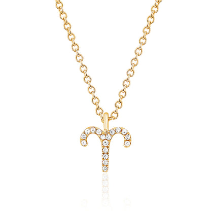 collana segno zodiacale oro in argento 925 e zirconi