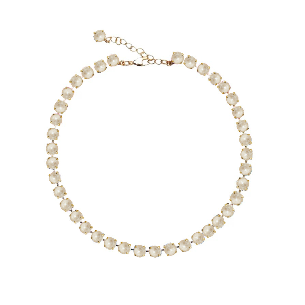 collana armocromia palette autunno colore beige con swarovski