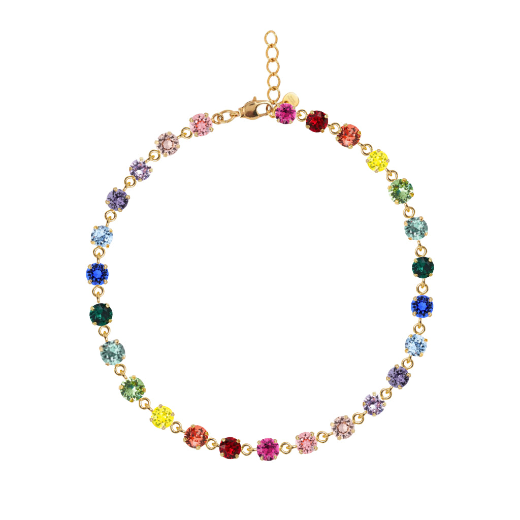 collana con swarovski arcobaleno colorata