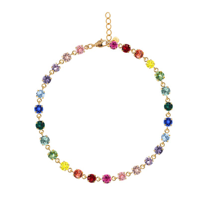 collana con swarovski arcobaleno colorata