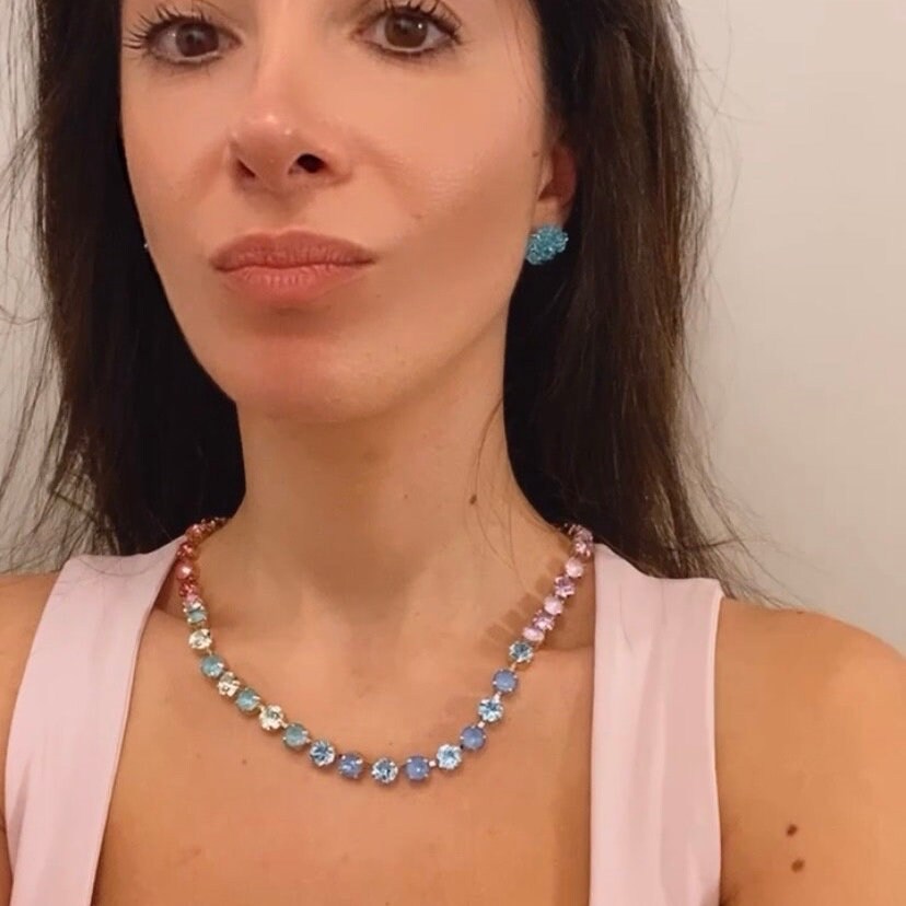 collana armocromia primavera, spring necklace, seasonal color analysis jewelry, gioielli armocromia