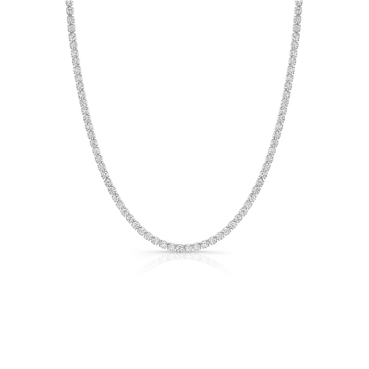 collana tennis in argento 925 e zirconi