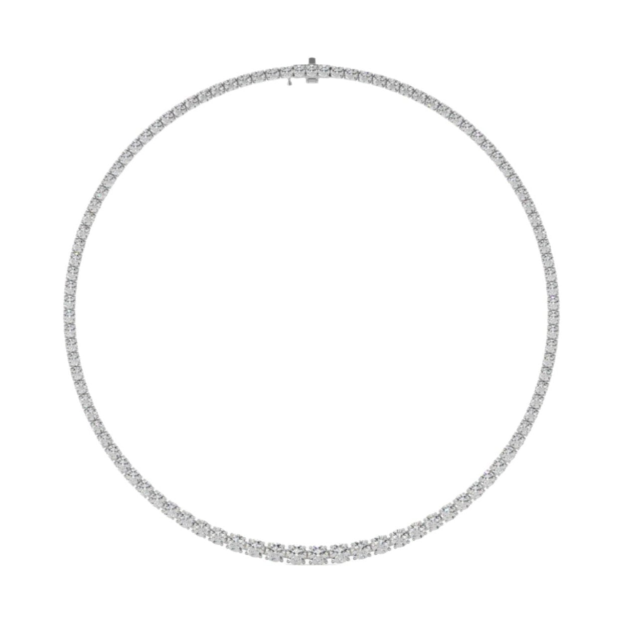 collana tennis degradé in argento 925 e zirconi