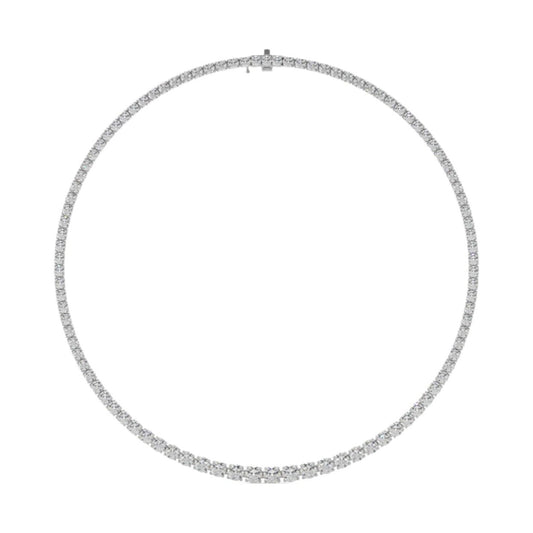 collana tennis degradé in argento 925 e zirconi