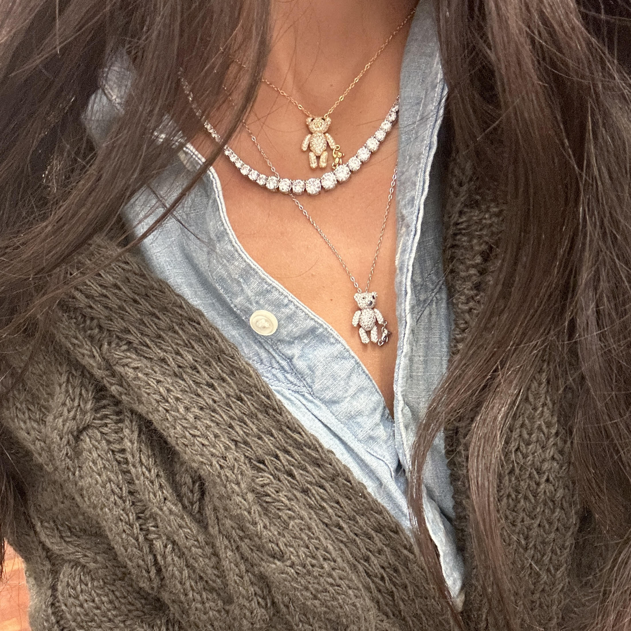 Collana Con Cigno In Argento 925 E Zirconi – MicLee, Elegante, Catena 45 Cm, Per Donna
