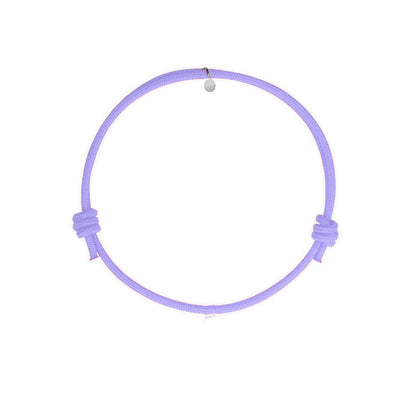 bracciale in corda lilla