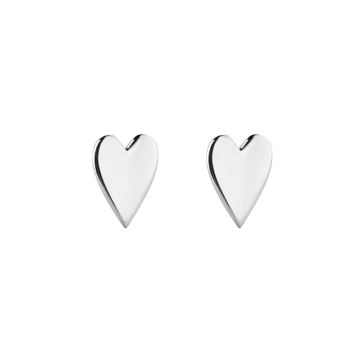 orecchini cuore allungato in argento 925