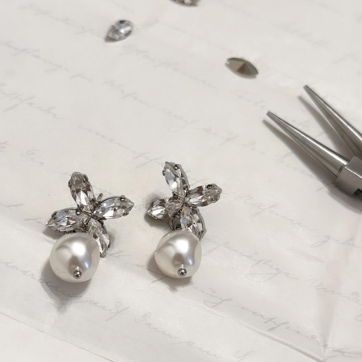 orecchini da sposa con perle