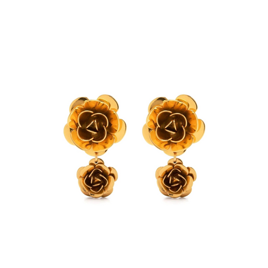 Double Rose earrings