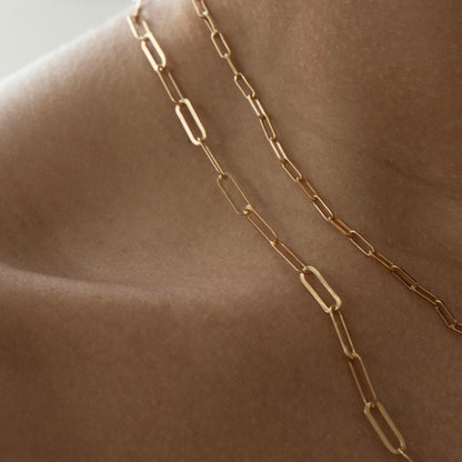 PAPERCLIP CHAIN NECKLACE