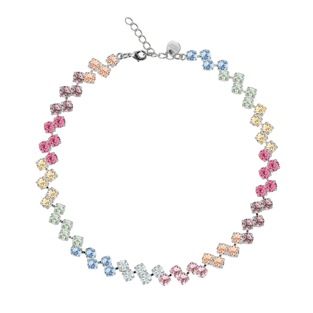 pastel swarovski necklace