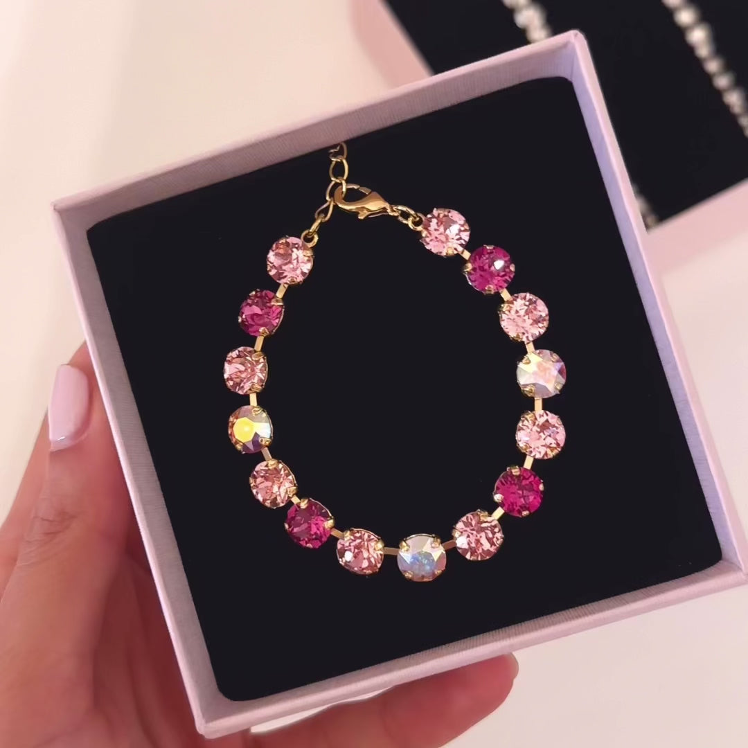 bracciale tennis rosa barbie