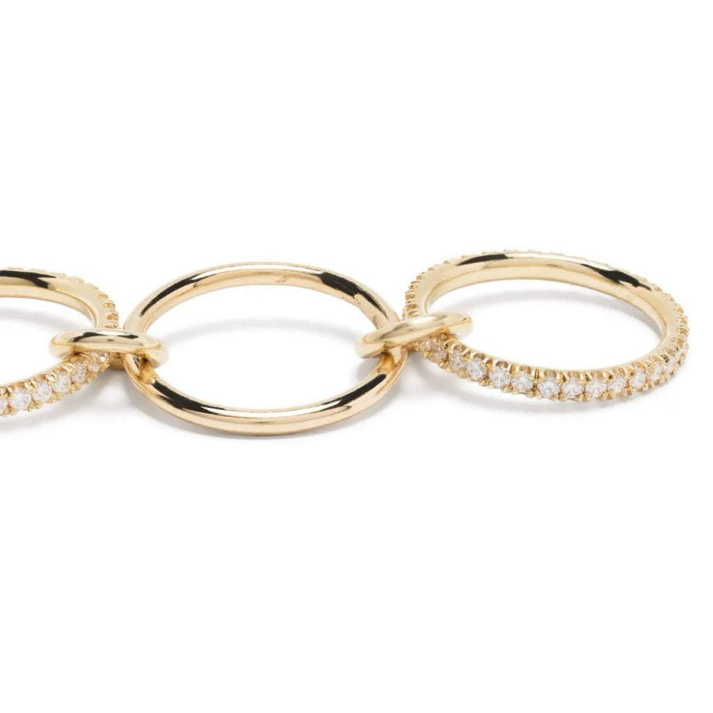 stackable ring gold with zirconia