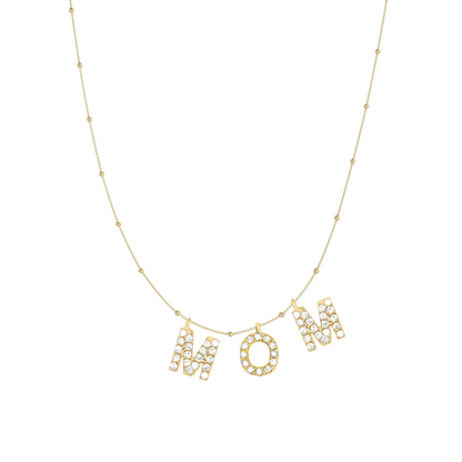 NECKLACE WITH LETTER CHARMS