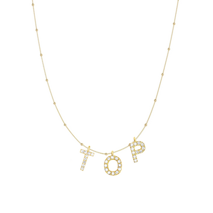 NECKLACE WITH LETTER CHARMS