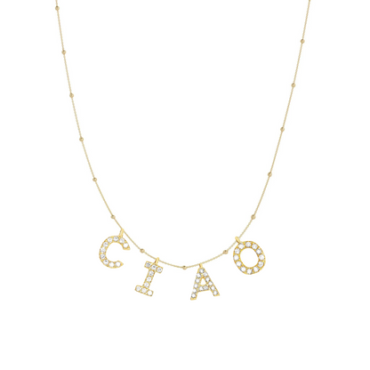 NECKLACE WITH LETTER CHARMS