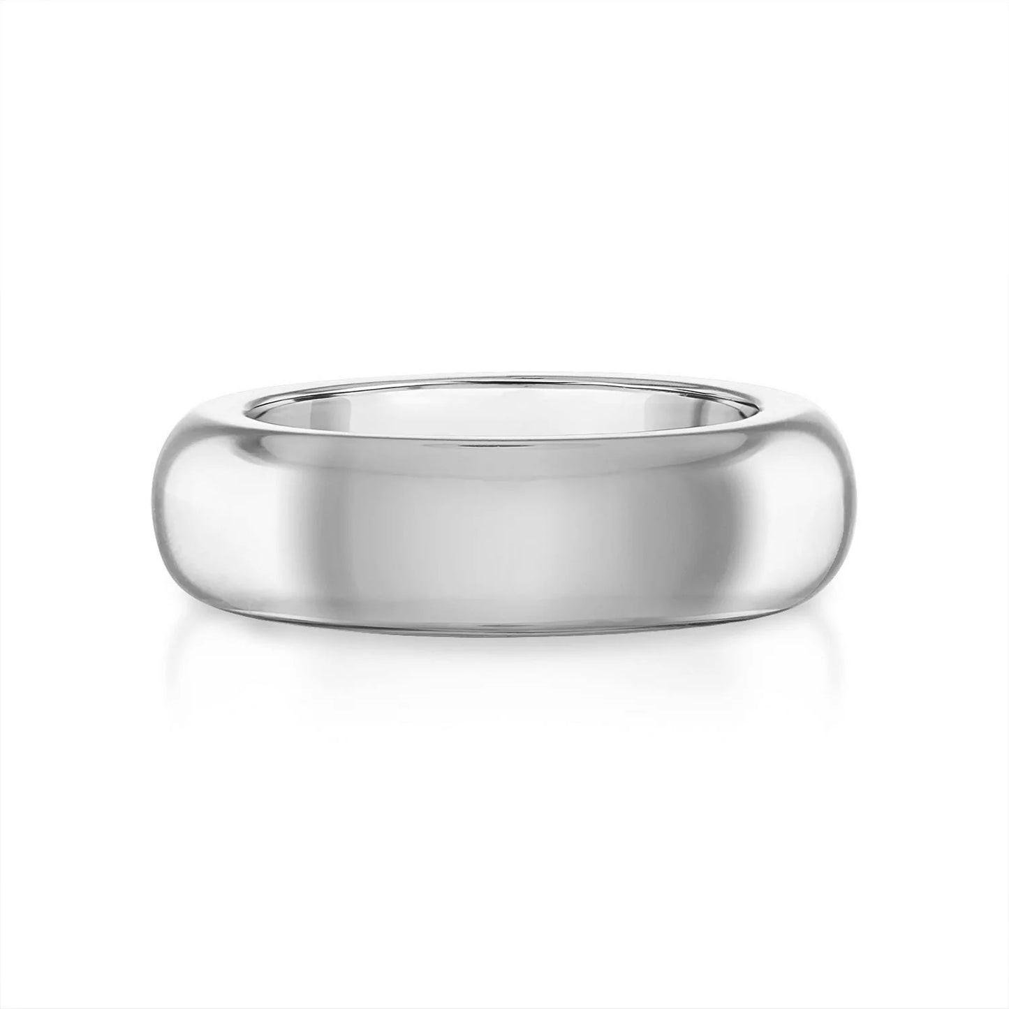 silver domed band