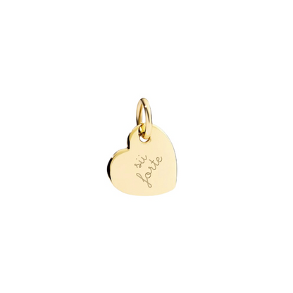 SMALL PENDANT WITH ENGRAVING - SPEAK FROM THE HEART