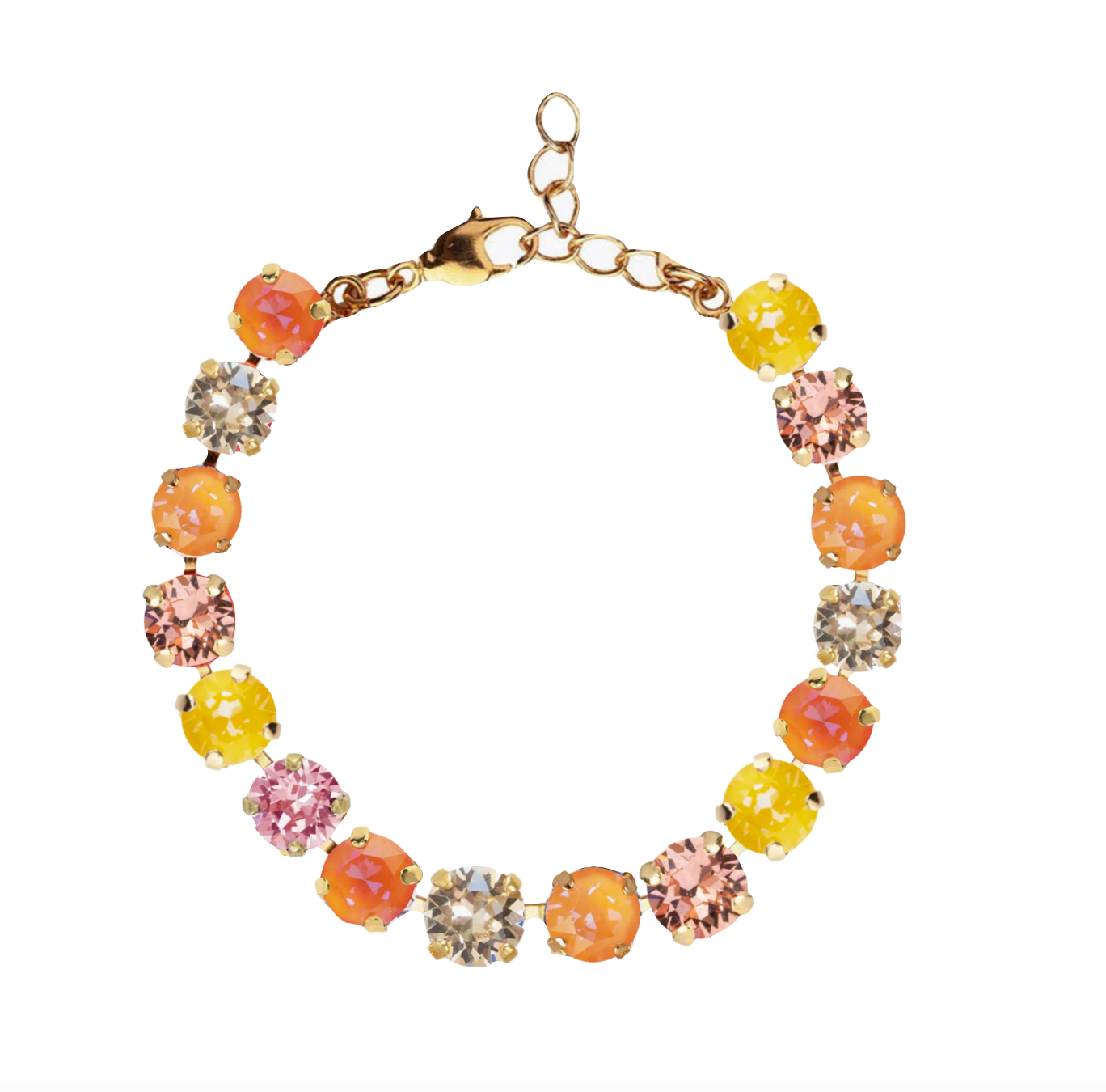 warm spring armochromy swarovski tennis bracelet