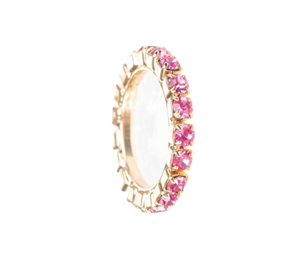 anello veretta swarovski fucsia regolabile