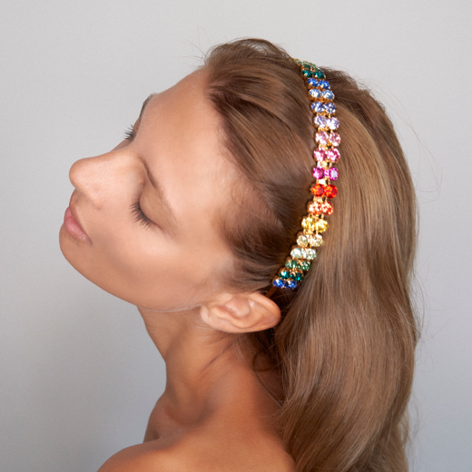 Double rainbow hairband