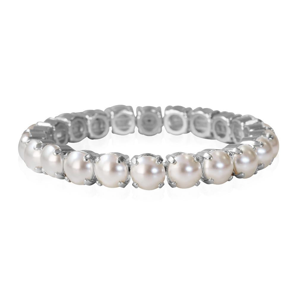 bracciale tennis in argento 925 con perle