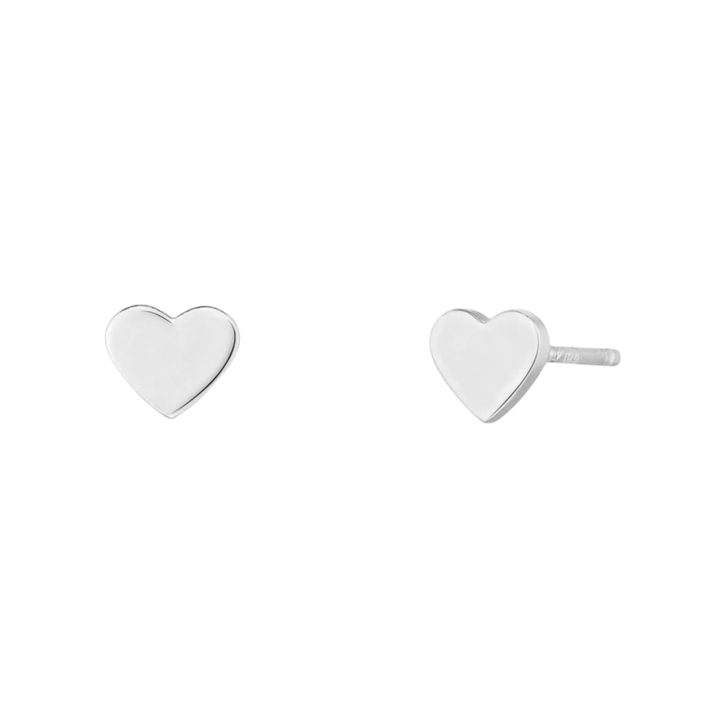 simple heart shaped earrings 