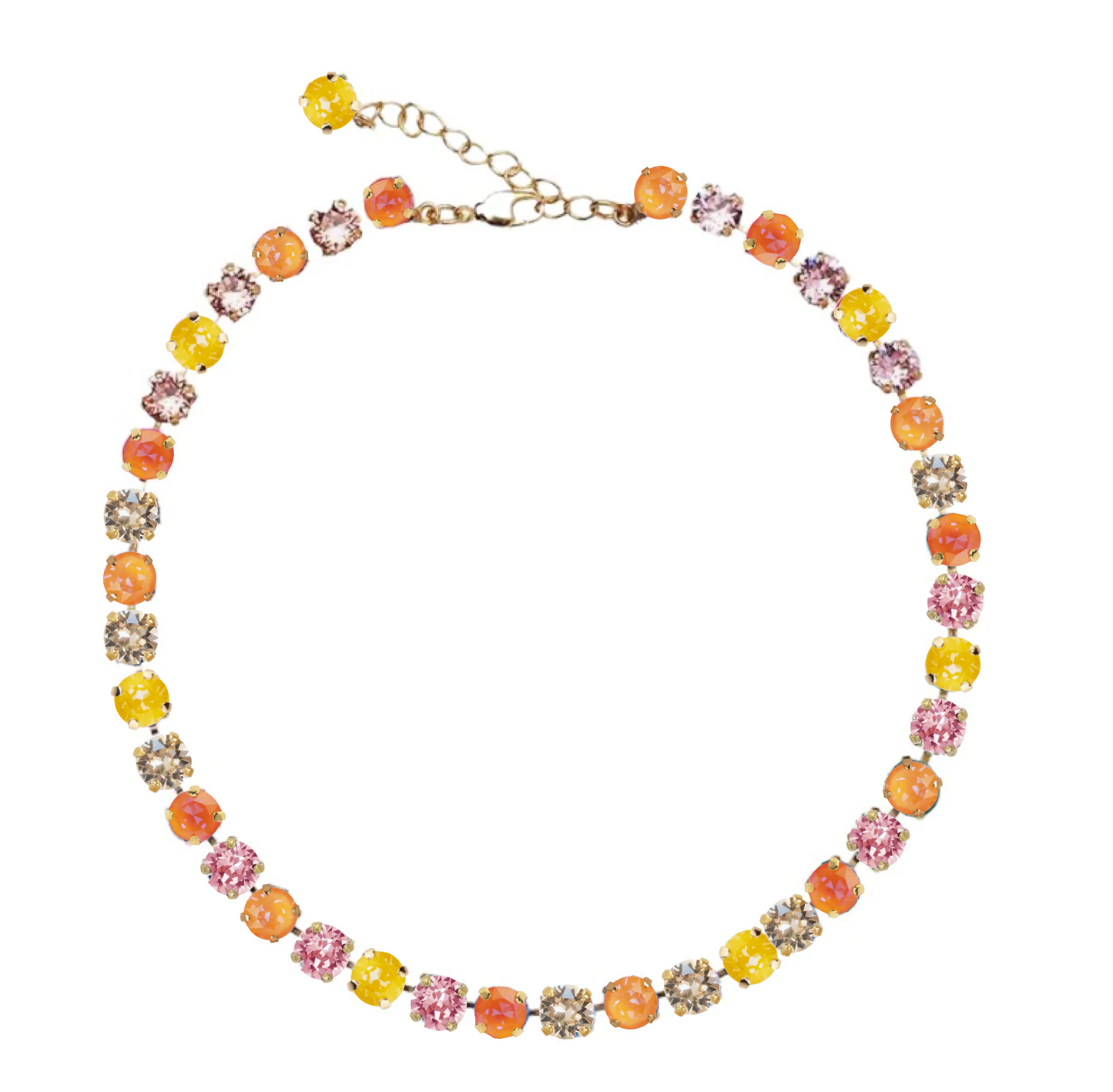 warm spring colored necklace